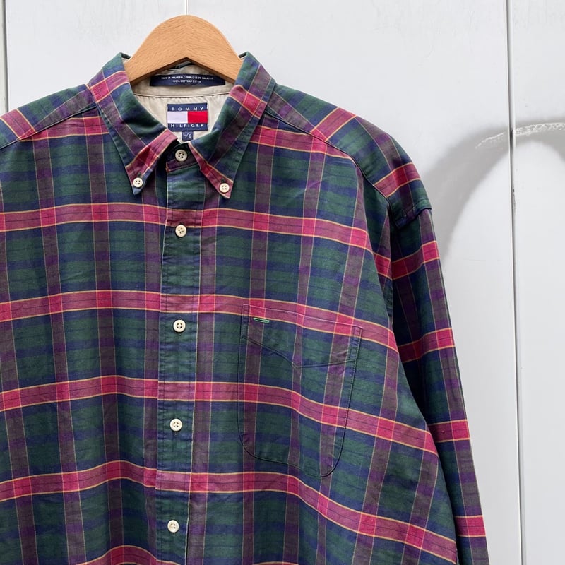 TOMMY HILFIGER/トミーヒルフィガー ボタンダウンチェックシャツ
