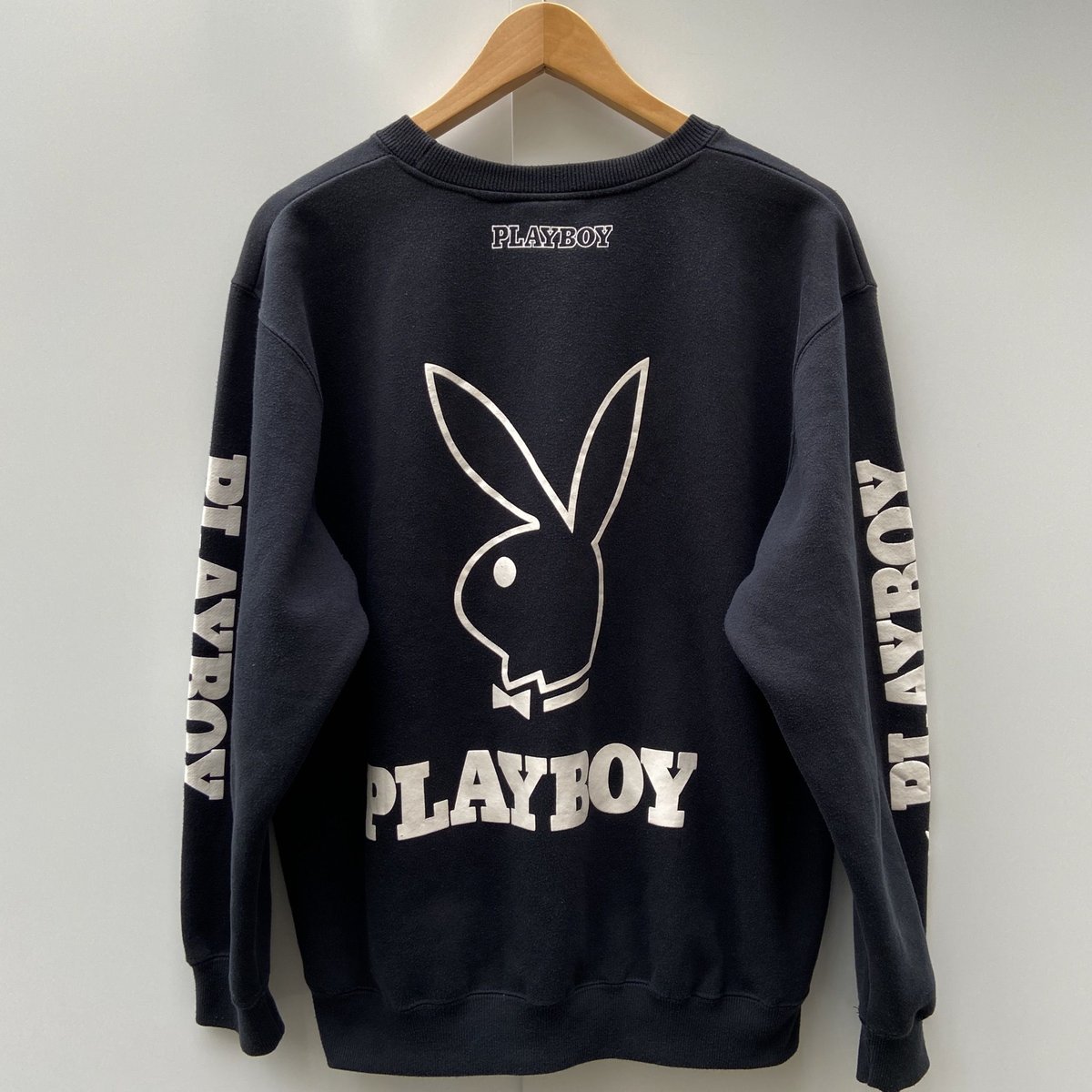 ファッションなデザイン PLAYBOY/プレイボーイ ビッグバニープリント 90年代 スウェット トップス