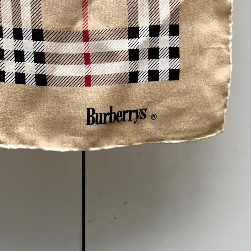 Burberrys/バーバリー シルクスカーフ 90年前後 Made in ITALY Burberrys/バーバリー シルクスカーフ 90年前後 Made in ITALY