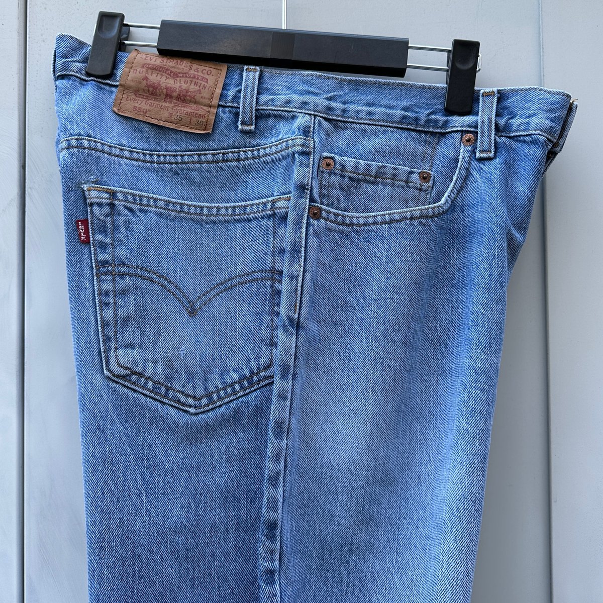 90s カナダ製 リーバイス 550 リラックスド フィット ジーンズ ブラック Levi's - 90s カナダ製 リーバイス 550 リラックス フィット