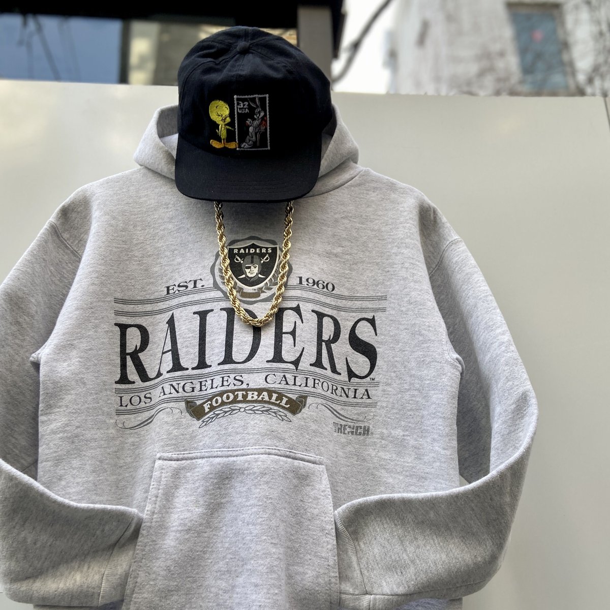 美品 90's NFL LA RAIDERS ビンテージ スウェット