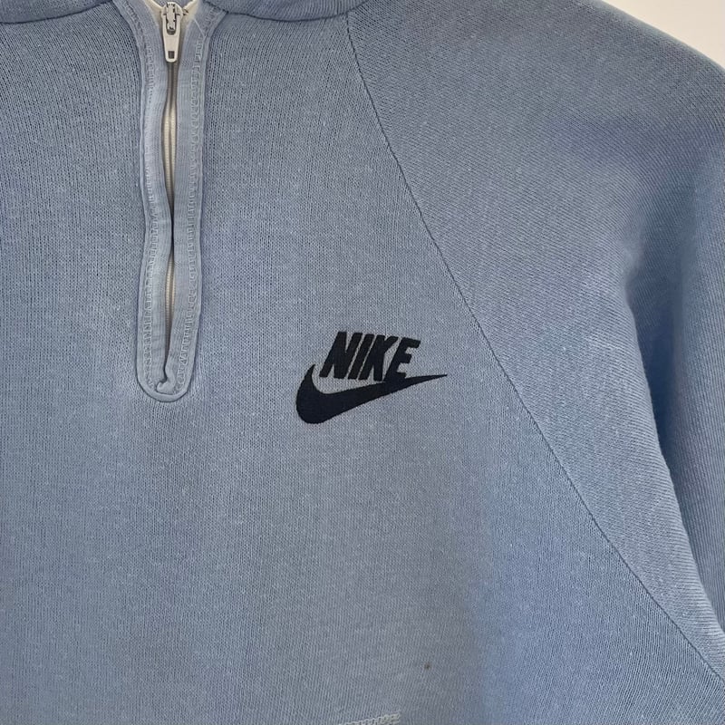 NIKE/ナイキ ハーフジップ ロゴフードスウェット 80年前後 NIKE/ナイキ ハーフジップ ロゴフードスウェット 80年前後