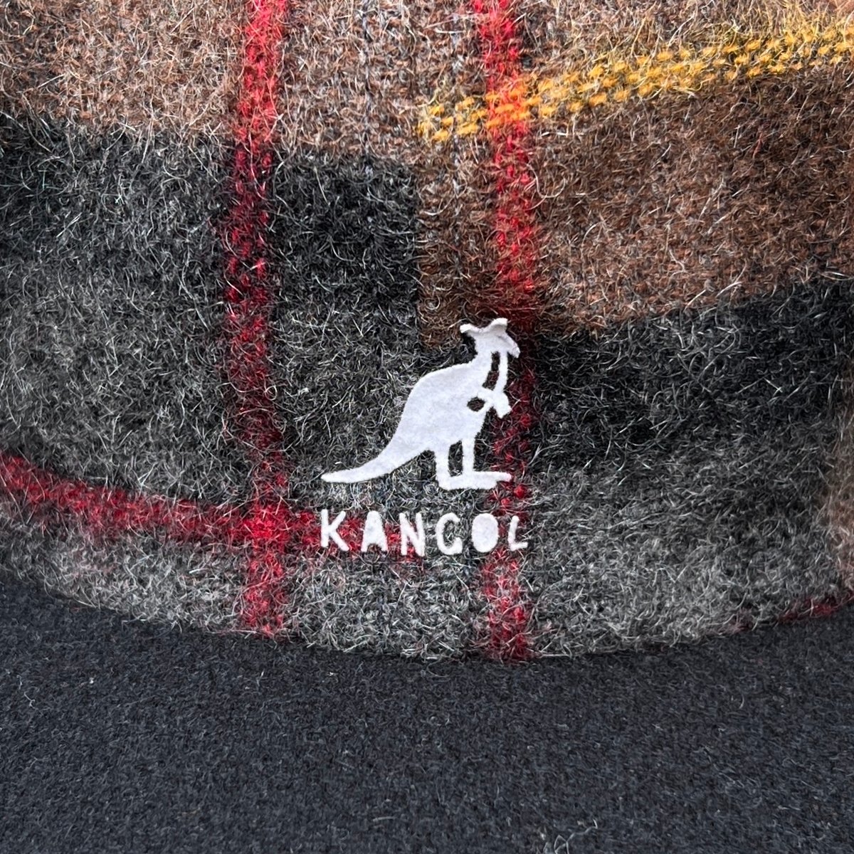 KANGOL/カンゴール チェックウールキャップ 90年代 Made in USA (USED