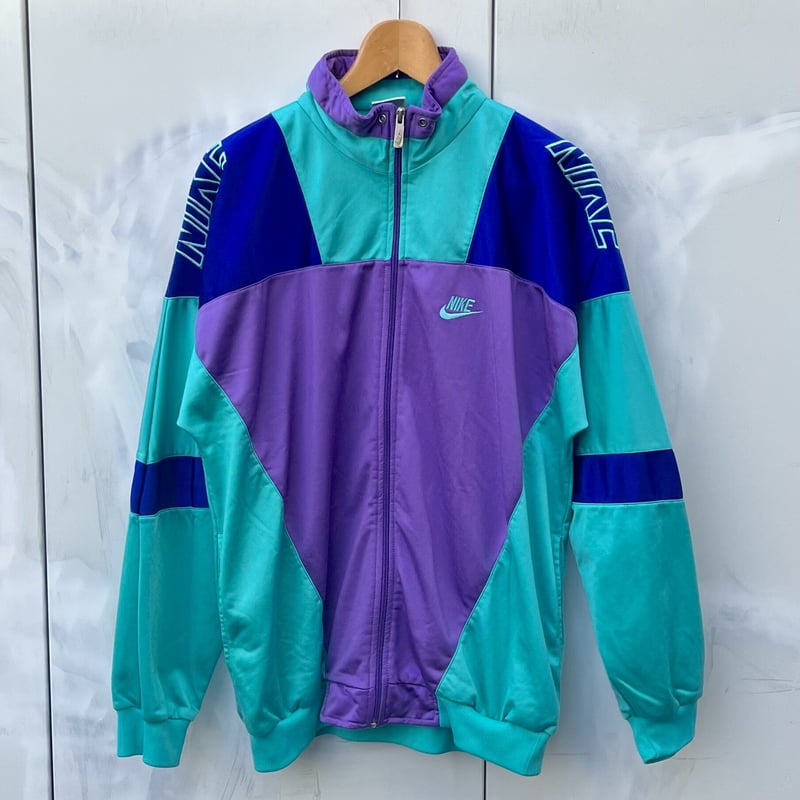 NIKE/ナイキ ビッグロゴ ジャージジャケット 90年前後 (USED NIKE/ナイキ ビッグロゴ ジャージジャケット 90年前後 (USED