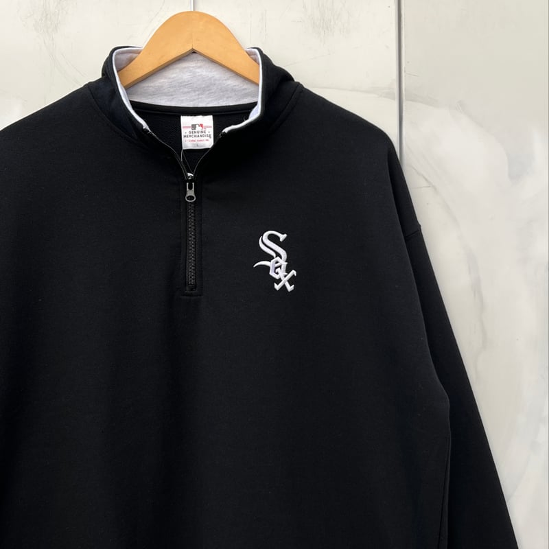MLB WHITE SOX/シカゴホワイトソックス ハーフジップスウェット MLB WHITE SOX/シカゴホワイトソックス ハーフジップスウェット