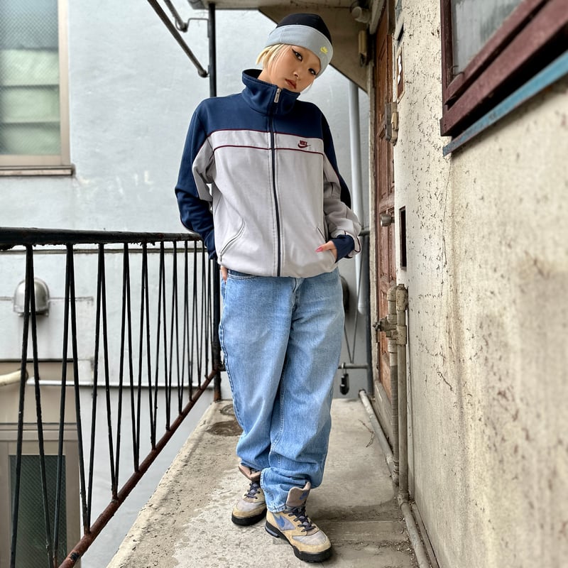 NIKE/ナイキ ジャージジャケット 80年代 紺タグ (USED NIKE/ナイキ ジャージジャケット 80年代 紺タグ (USED