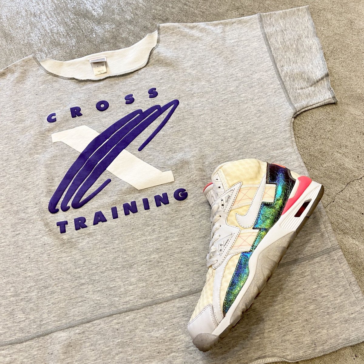 NIKE/ナイキ クロストレーニングロゴ 半袖スウェット 90年代