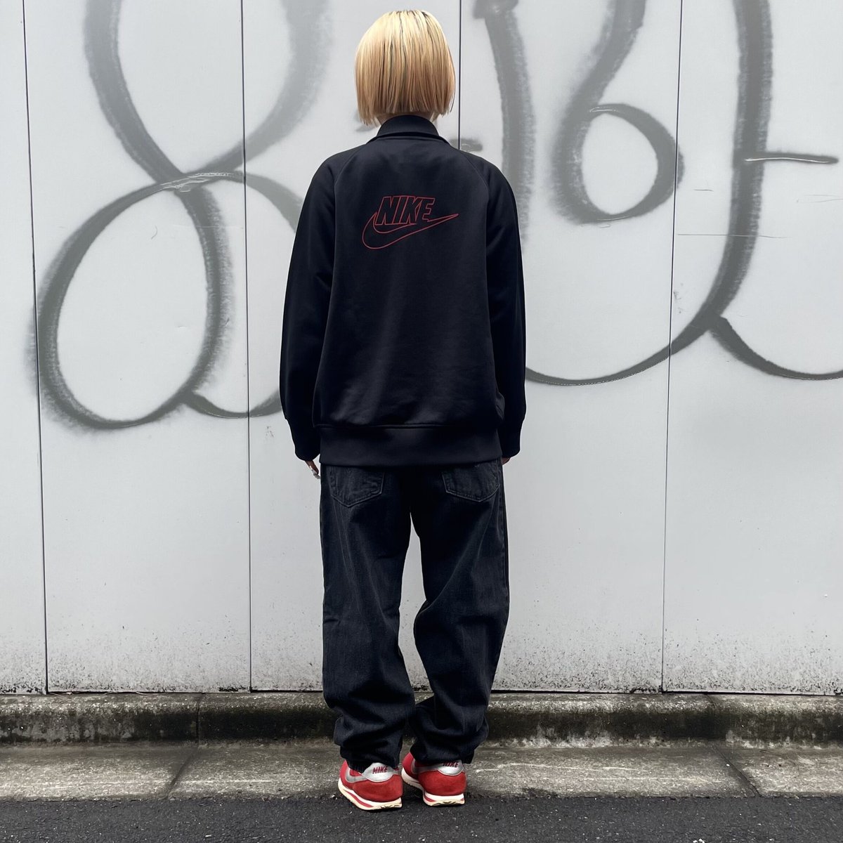 NIKE/ナイキ ビッグロゴ ジャージジャケット 00年代 (USED