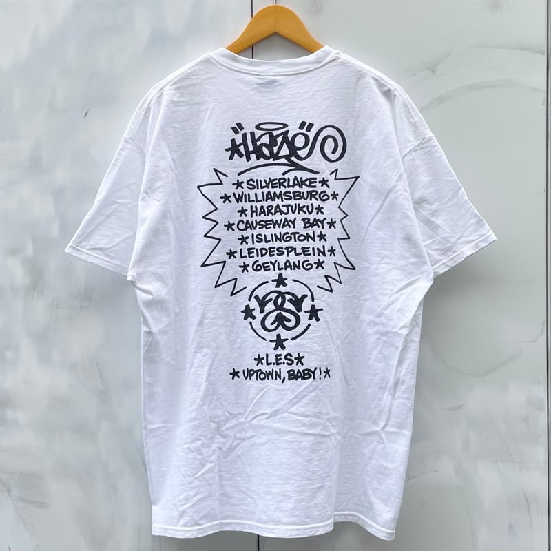 STUSSY x HAZE/ステューシーxヘイズ コラボTシャツ 2000年代 (USED) 