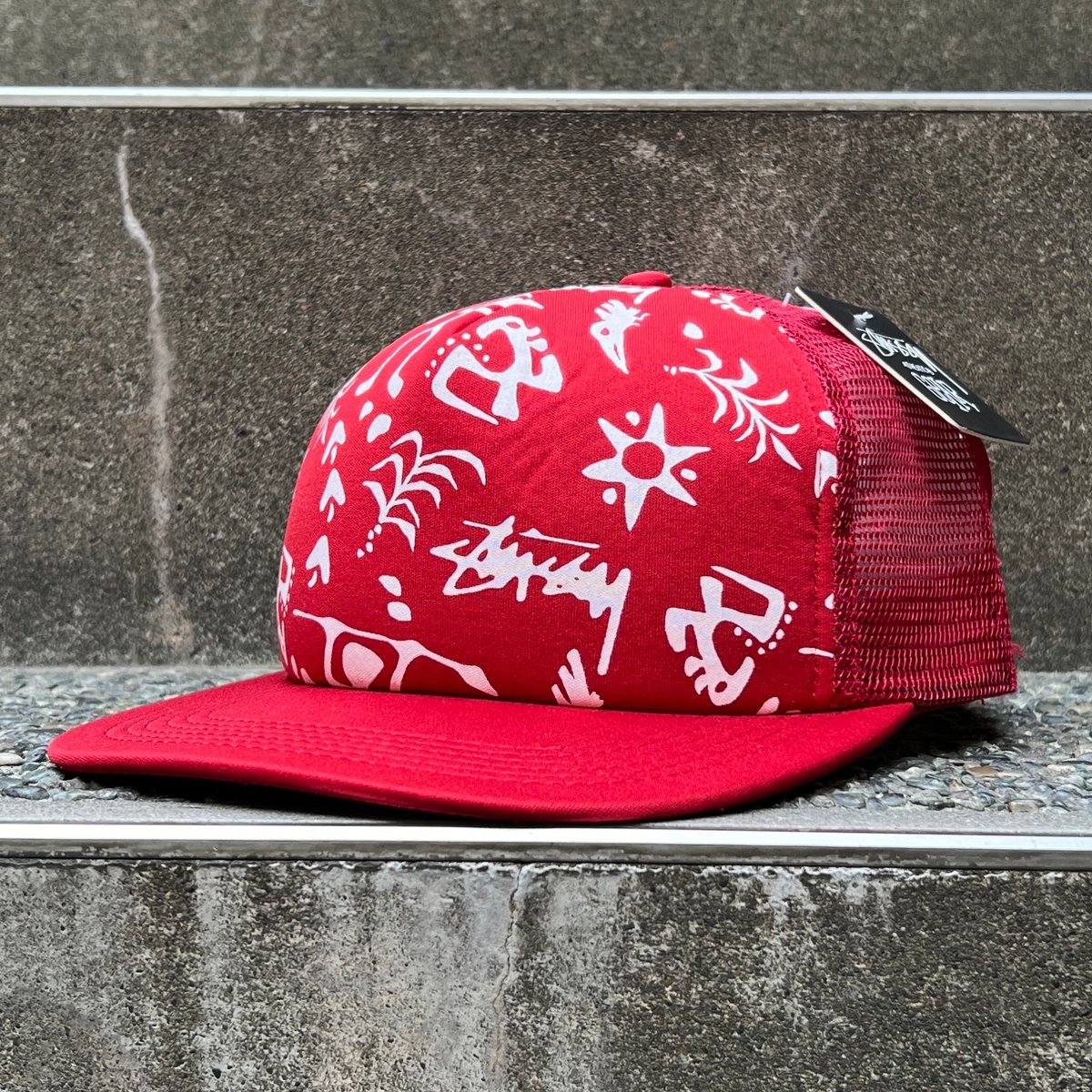 STUSSY/ステューシー メッシュトラッカーキャップ 00年前後 