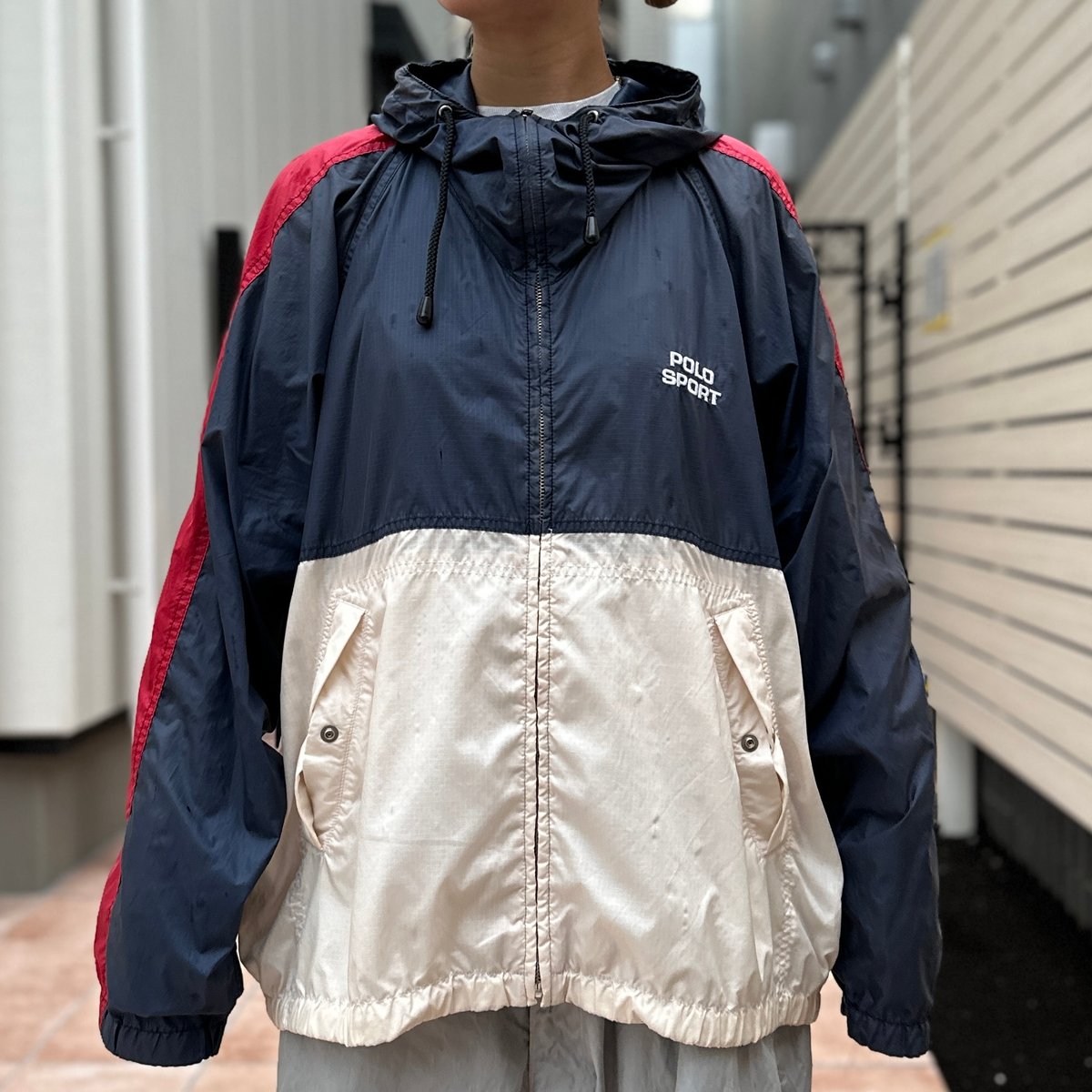 POLOSPORT/ポロスポーツ ビッグロゴ フードジャケット 90年代 POLOSPORT/ポロスポーツ ビッグロゴ フードジャケット 90年代