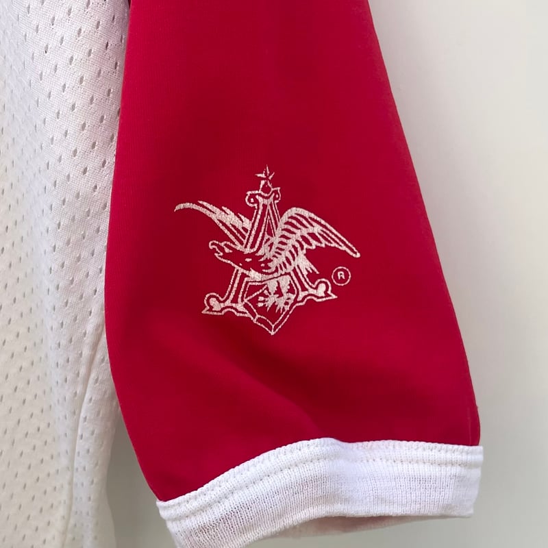 BUDWEISER/バドワイザー メッシュフットボールTシャツ 90年前後 BUDWEISER/バドワイザー メッシュフットボールTシャツ 90年前後