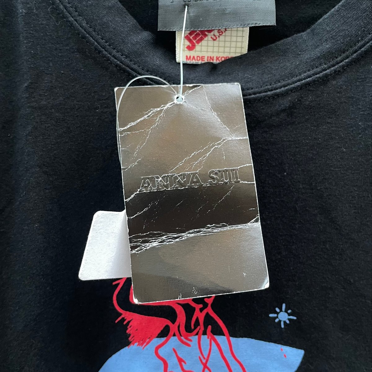 Vintage 90s Anna Sui Tshirt..american Fashion Designer..size