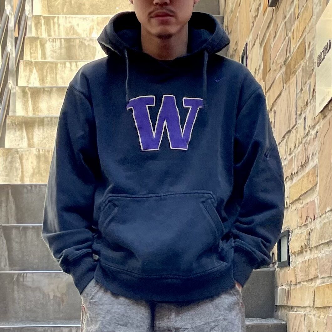 Nike Washington スウェットシャツ NIKE WASHINGTON/ナイキ ワシントン大学ロゴ フードスウェット