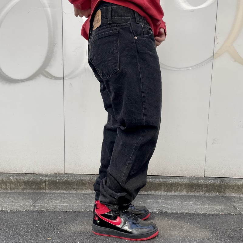 90s Levi's 550 black denim pantsリーバイス