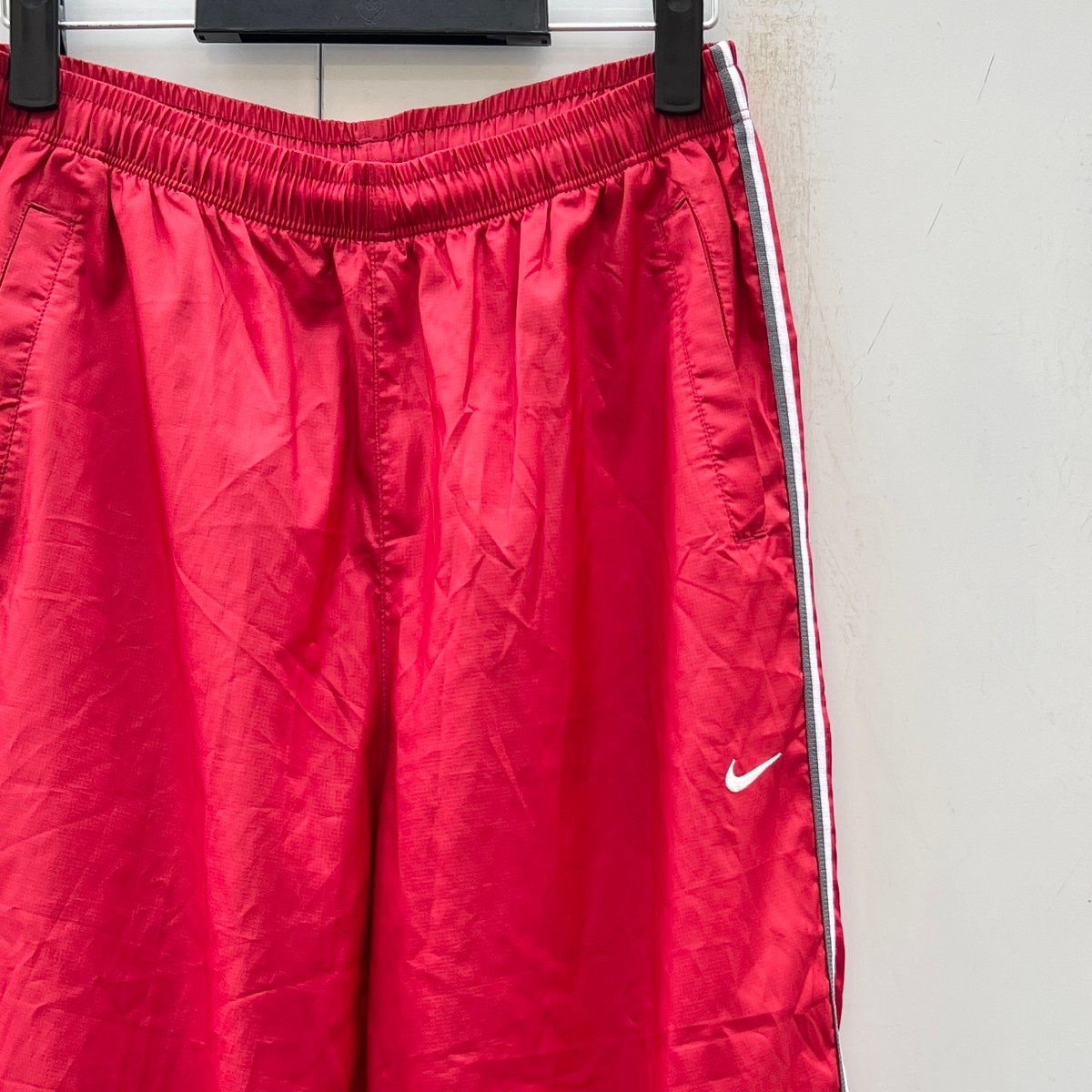 y2k NIKE ラインパンツ センタープレス ストレートパンツ y2k NIKE ラインパンツ センタープレス ストレートパンツ