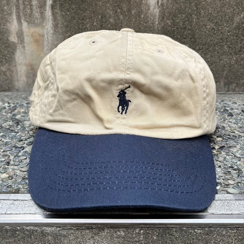 Polo Ralph Lauren/ポロラルフローレン 2トーンキャップ 90年代 (USED...