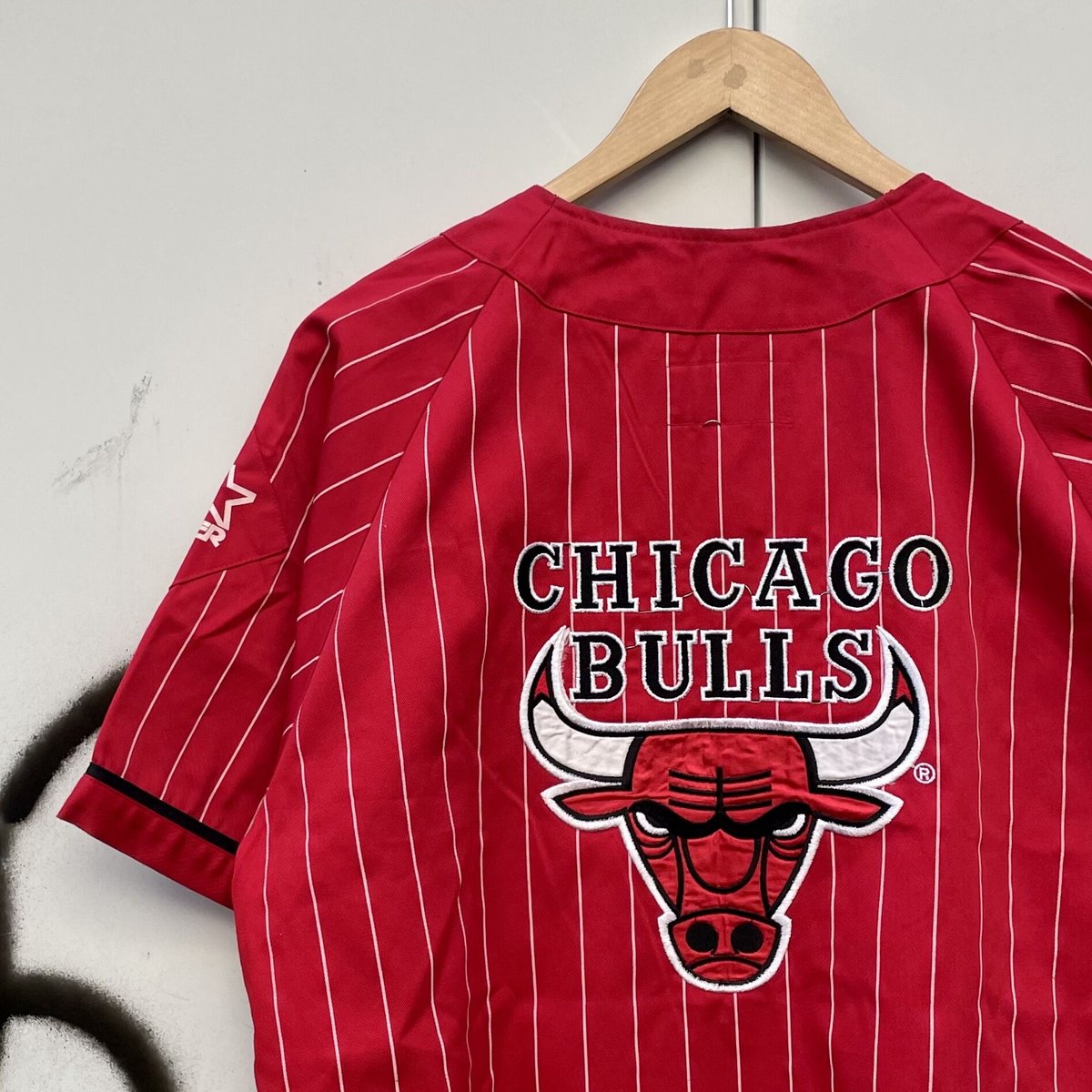 STARTER NBA BULLS/スターター シカゴブルズ ベースボールシャツ 90年代 (USED)