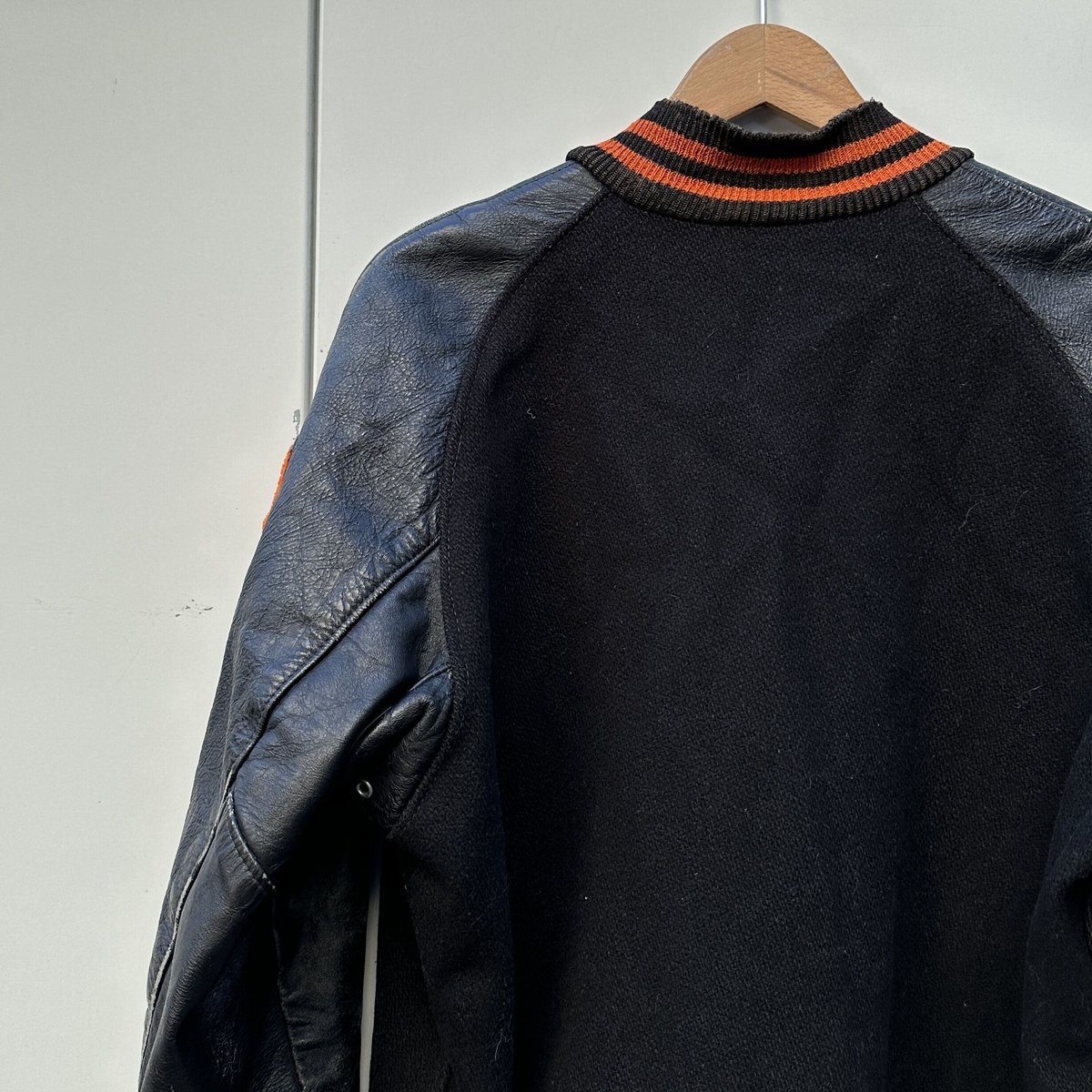 最終価格　ビンテージ　バーシティジャケット　革袖　スタジャン　アメカジ　Band USED/VTG 60-70s Whiting LOS ANGELES 袖レザー バーシティ