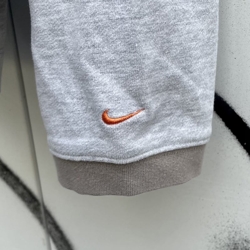 00s　NIKE　ラグラン袖　スウェット　ゴツロゴ　プリント　レトロ　アメカジ 90s NIKE プリントTシャツ スウォッシュロゴ イエロー L ナイキ