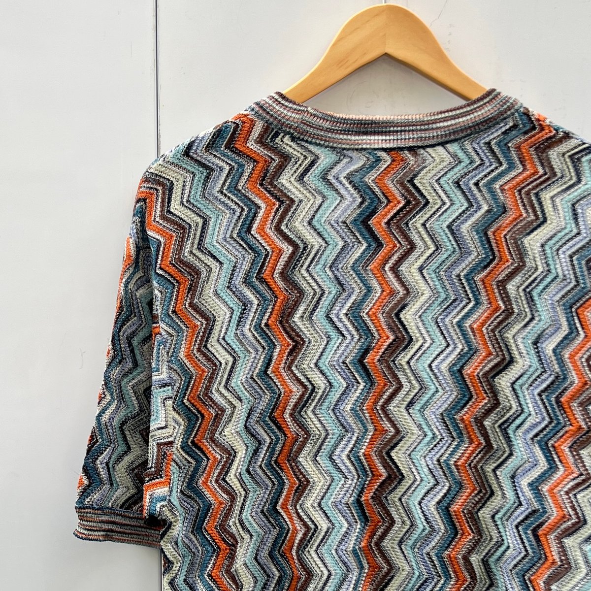 MISSONI SPORT/ミッソーニスポーツ 半袖ミックス柄セーター 90 MISSONI SPORT/ミッソーニスポーツ 半袖ミックス柄セーター 90
