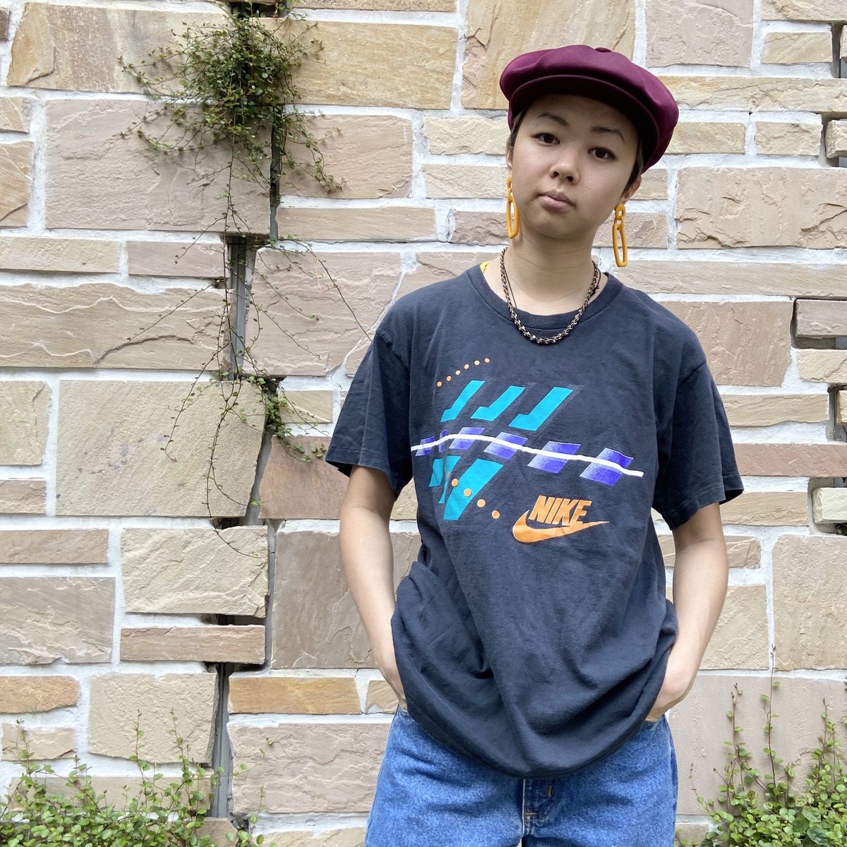 NIKE/ナイキ ロゴ Tシャツ 90年前後 Made In USA (USED)