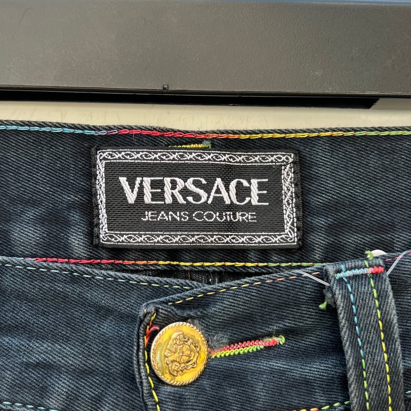 VERSACE/ベルサーチ ブラックジーンズ 90年代 Made in ITALY VERSACE/ベルサーチ ブラックジーンズ 90年代 Made in ITALY