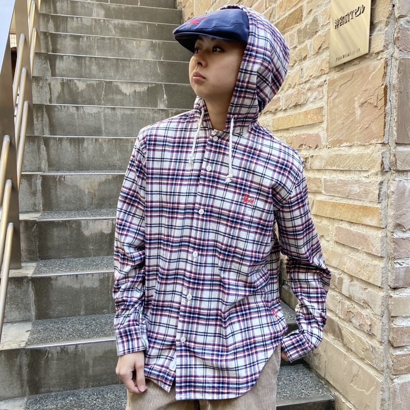 STUSSY/ステューシー チェックネルシャツパーカ 00年代 (DEADSTOCK) | c...