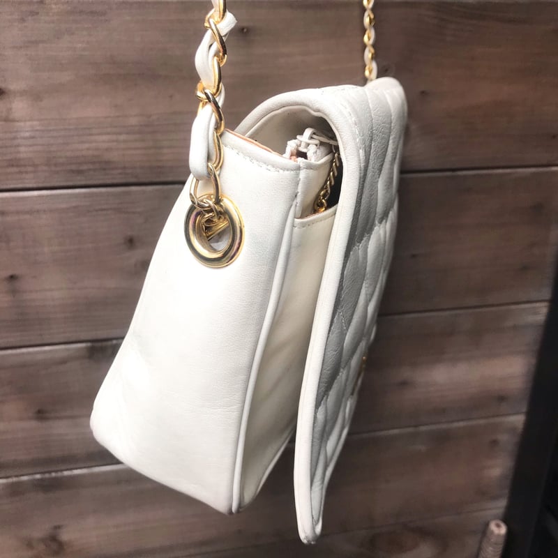 MOSCHINO/モスキーノ レザーショルダーバッグ 90年代 (USED MOSCHINO/モスキーノ レザーショルダーバッグ 90年代 (USED