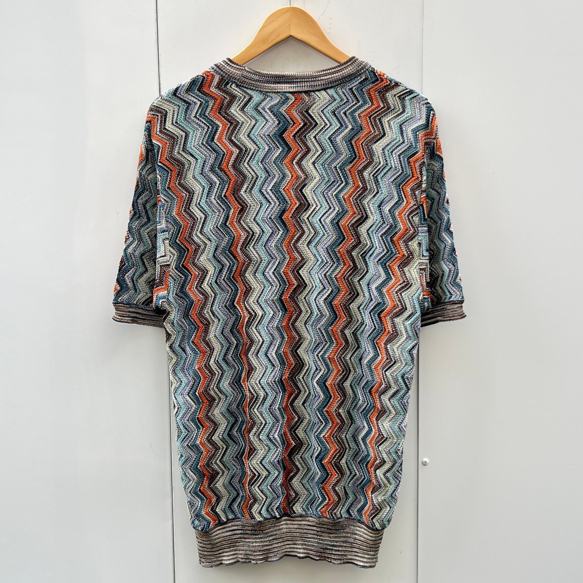 MISSONI SPORT/ミッソーニスポーツ 半袖ミックス柄セーター 90 MISSONI SPORT/ミッソーニスポーツ 半袖ミックス柄セーター 90