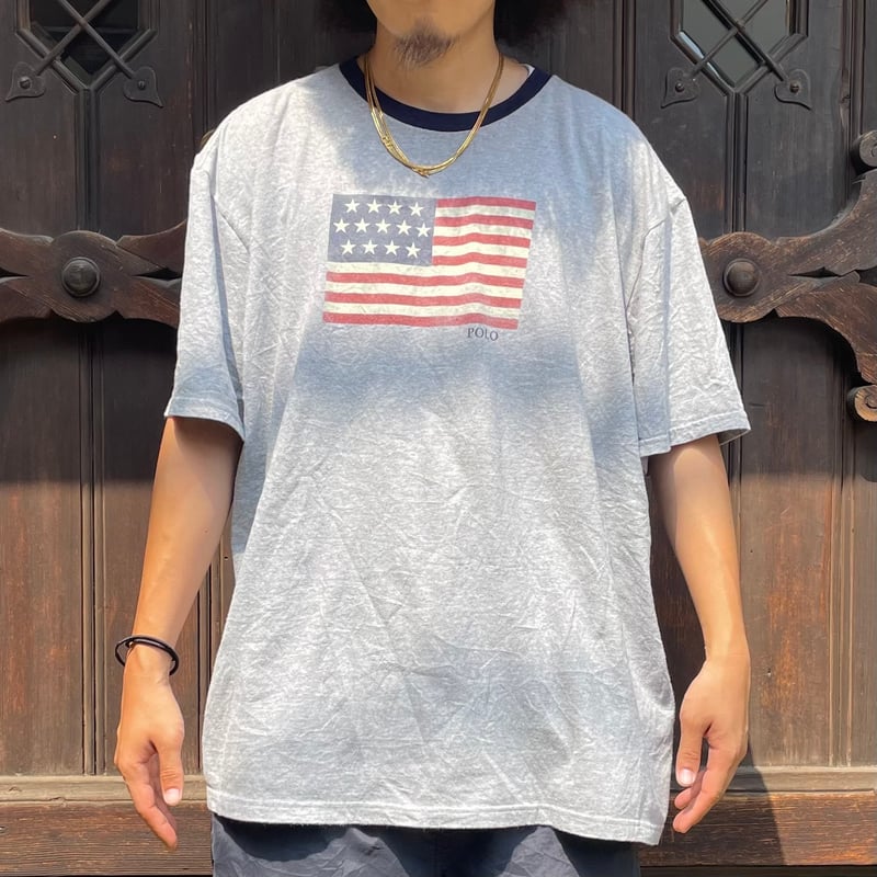 Polo Ralph Lauren/ポロラルフローレン フラッグTシャツ 90年代 Polo Ralph Lauren/ポロラルフローレン フラッグTシャツ 90年代