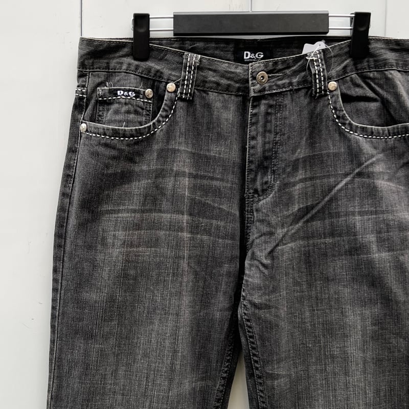 D&G/ドルチェ&ガッパーナ ブラックジーンズ 00年代 Made in D&G/ドルチェ&ガッパーナ ブラックジーンズ 00年代 Made in