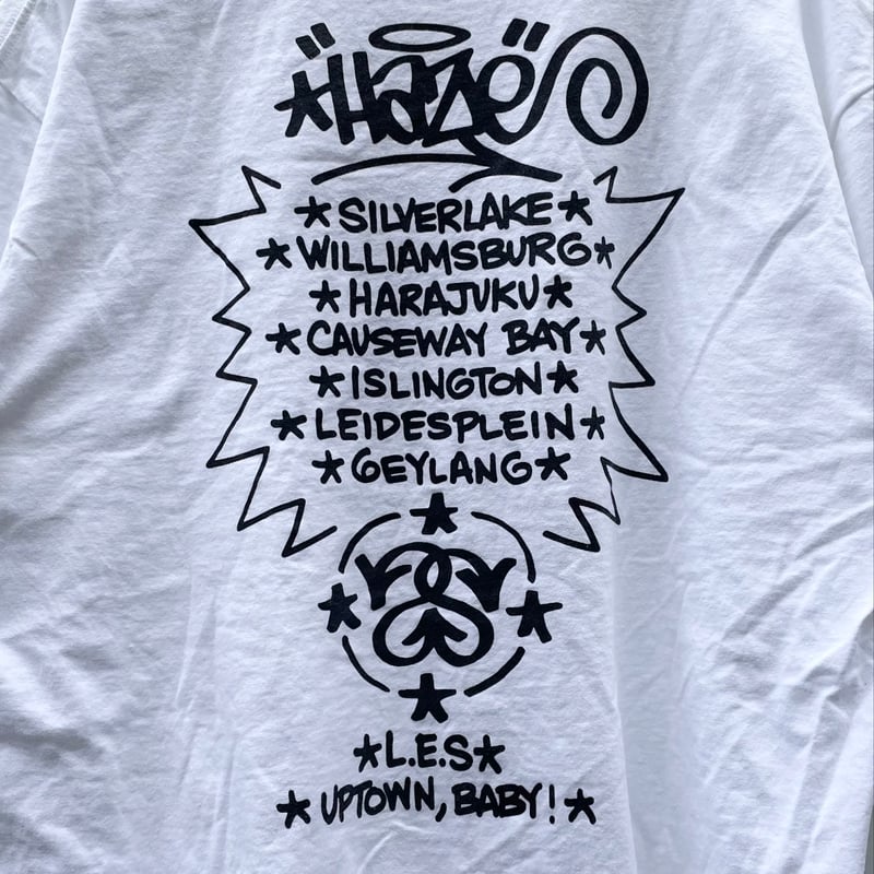 限定カラーstussy ワールドツアー T メンズL □ステューシー STUSSY