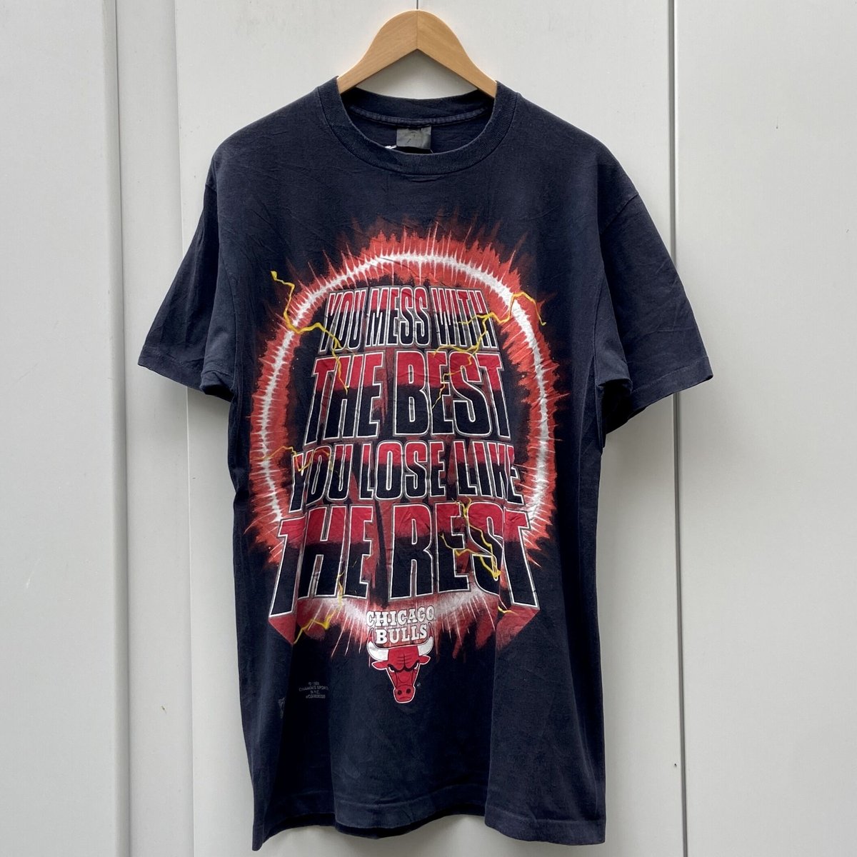 シカゴ・ブルズ Tシャツ 1996年製 L 1996年シカゴ・ブルズ 4回NBAチャンピオン ヴィンテージTシャツ