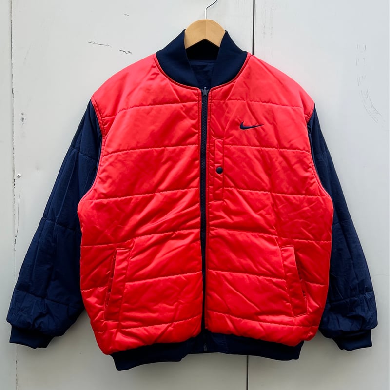 NIKE/ナイキ ビッグスウォッシュリバーシブル中綿ジャケット 90年代  