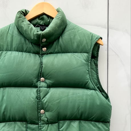 希少色 L.L.Bean リバーシブル グース ダウンベスト 黒/ベージュ へらせ