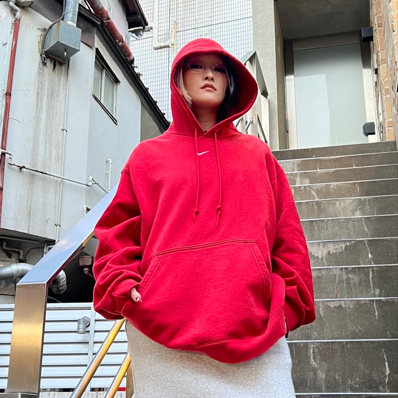 NIKE/ナイキ センタースウォッシュ フードスウェット 00年代