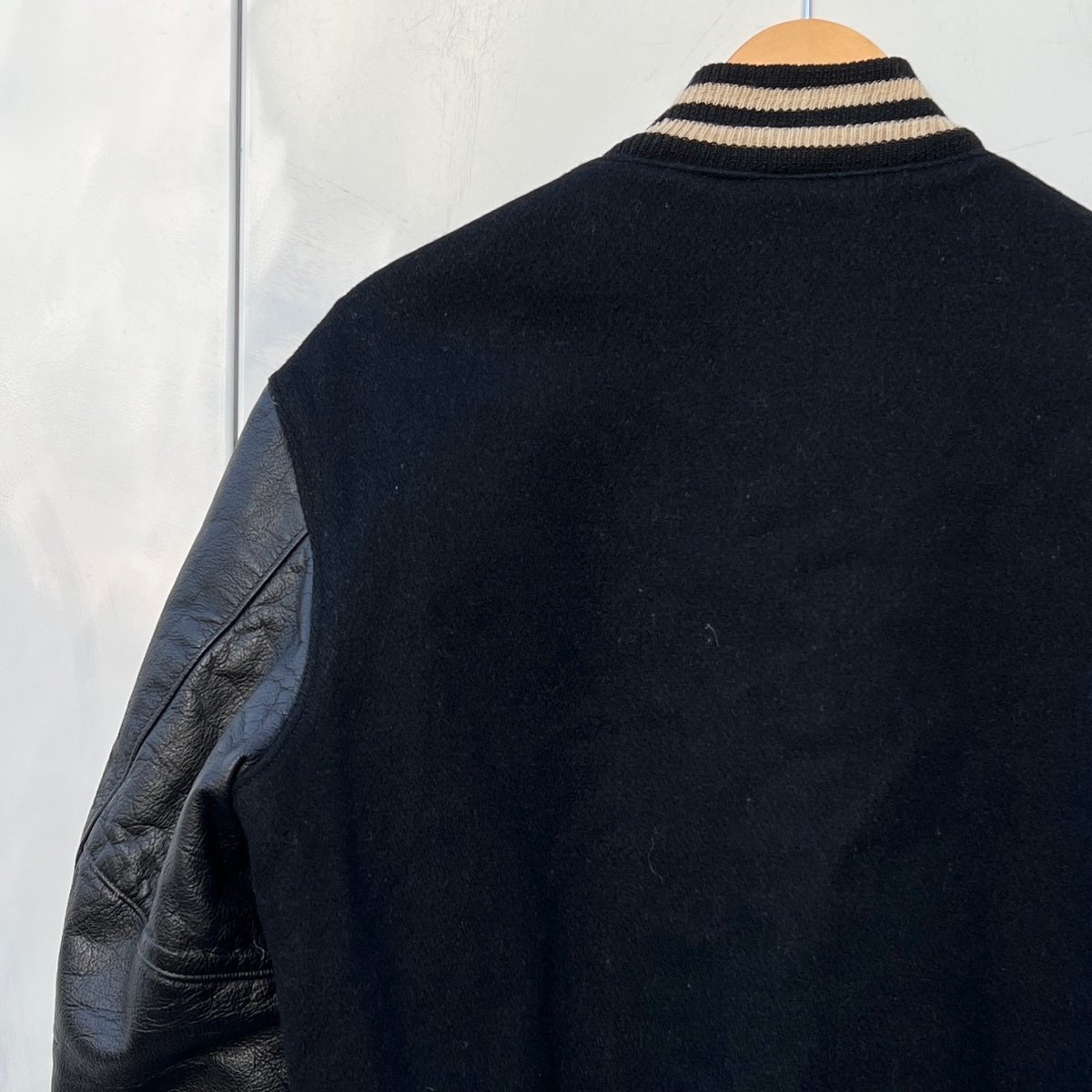 GOLDEN BEAR/ゴールデンベアー 袖レザースタジャン 90年代 Made