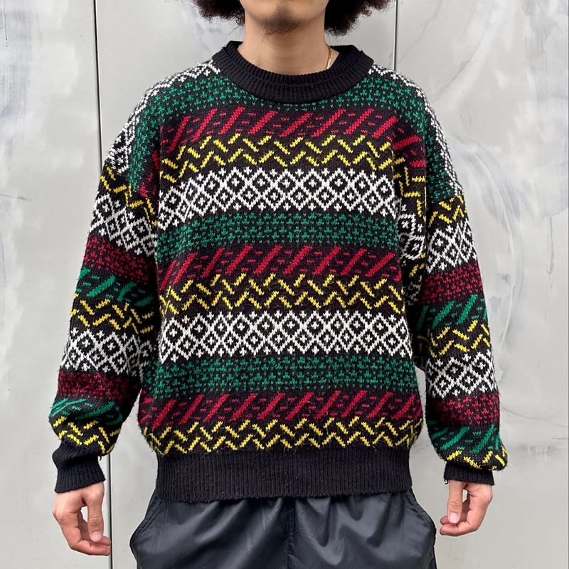 UNIFORM CODE/ユニホームコード ミックスボーダー柄セーター 90 UNIFORM CODE/ユニホームコード ミックスボーダー柄セーター 90