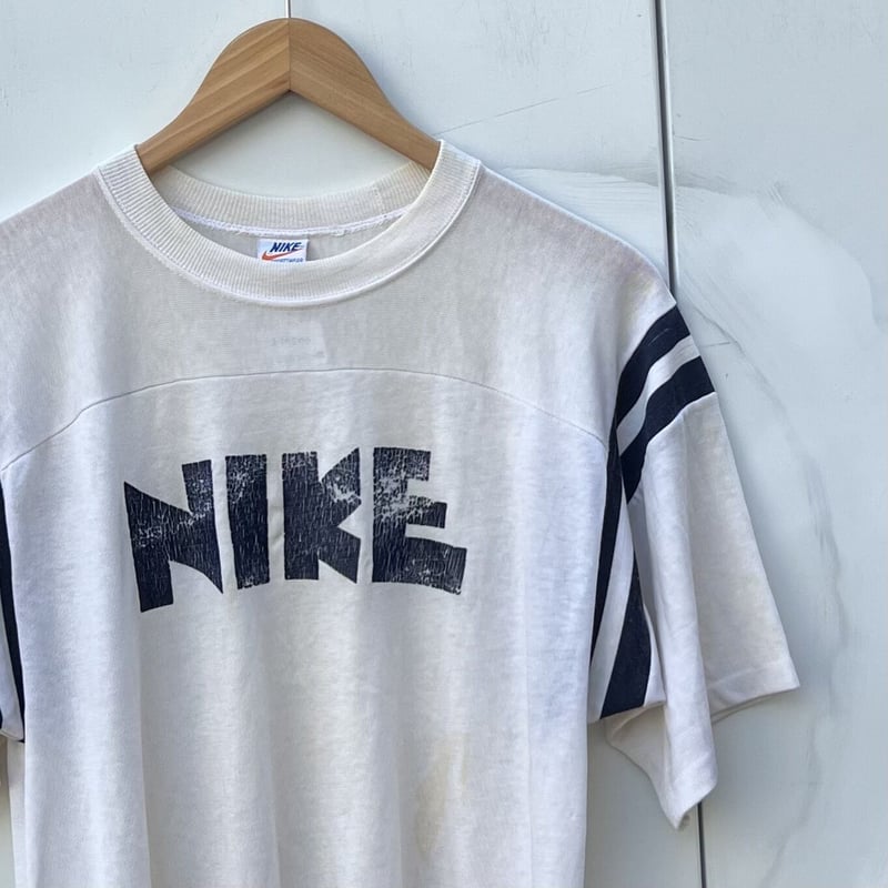 NIKE/ナイキ ゴツロゴフットボールTシャツ 80年前後 Made in USA (USED...