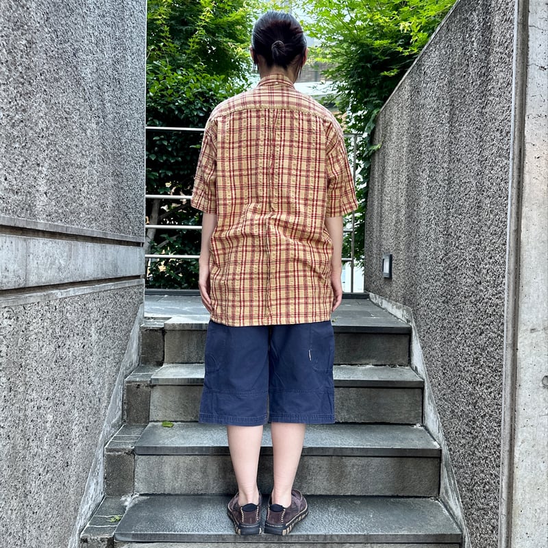 STUSSY/ステューシー チェック半袖ボタンダウンシャツ 90年代 STUSSY/ステューシー チェック半袖ボタンダウンシャツ 90年代