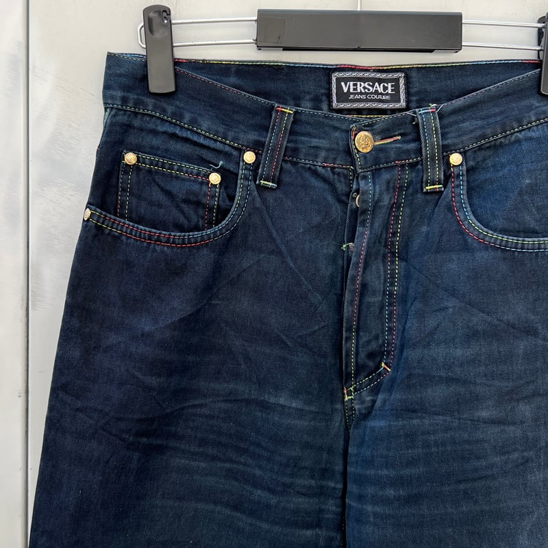 VERSACE/ベルサーチ ブラックジーンズ 90年代 Made in ITALY VERSACE/ベルサーチ ブラックジーンズ 90年代 Made in ITALY