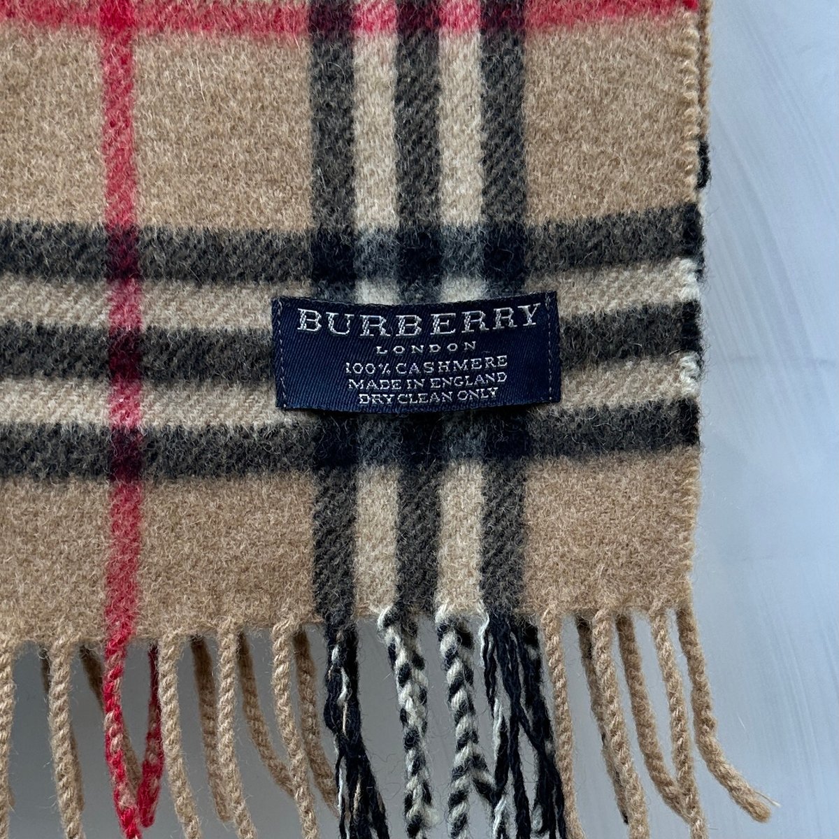 BURBERRYS/バーバリー カシミア ノバチェックマフラー 90年代 Made in ENGLAND (USED)