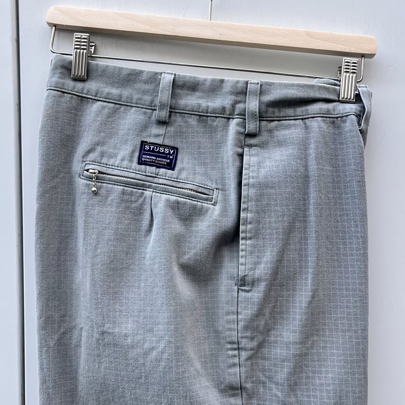 STUSSY/ステューシー チェックショートパンツ 90年代 Made In USA (USE...