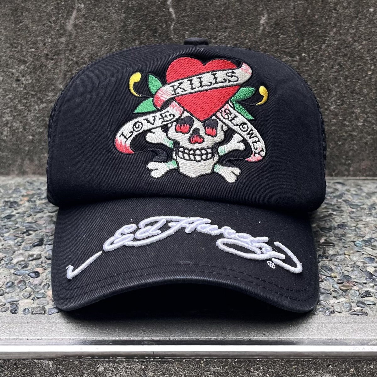 【Ed Hardy】ドラゴン ツイル フロントメッシュ グラデ キャップ fit=scale-down,w=1200