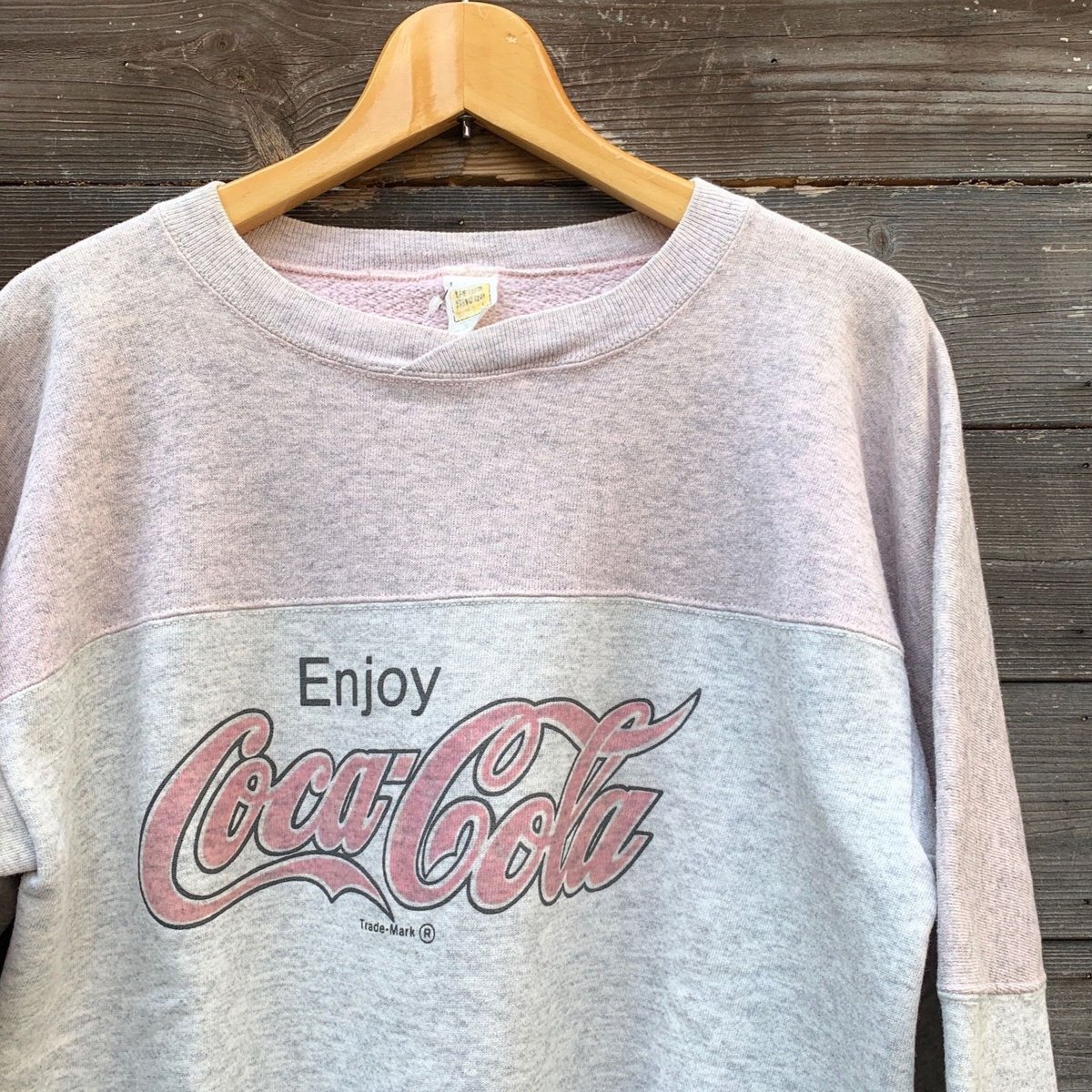 90年代 Coka Cola コカ・コーラ スウェット 刺繍 企業ロゴ レッド (レディース 18/20)   O2617