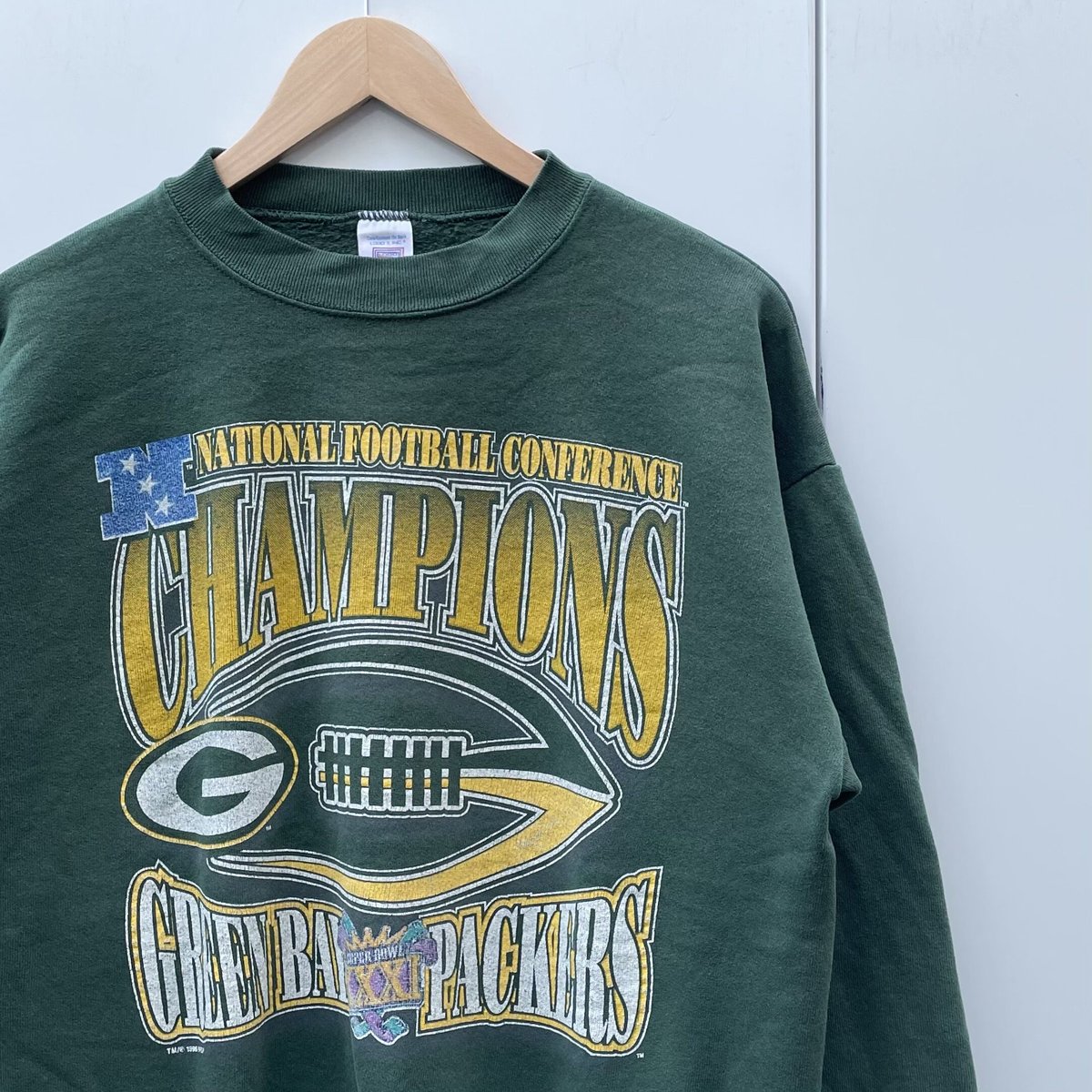 NFL GREENBAY PACKERS/グリーンベイ パッカーズ ロゴスウェット 96年 M...