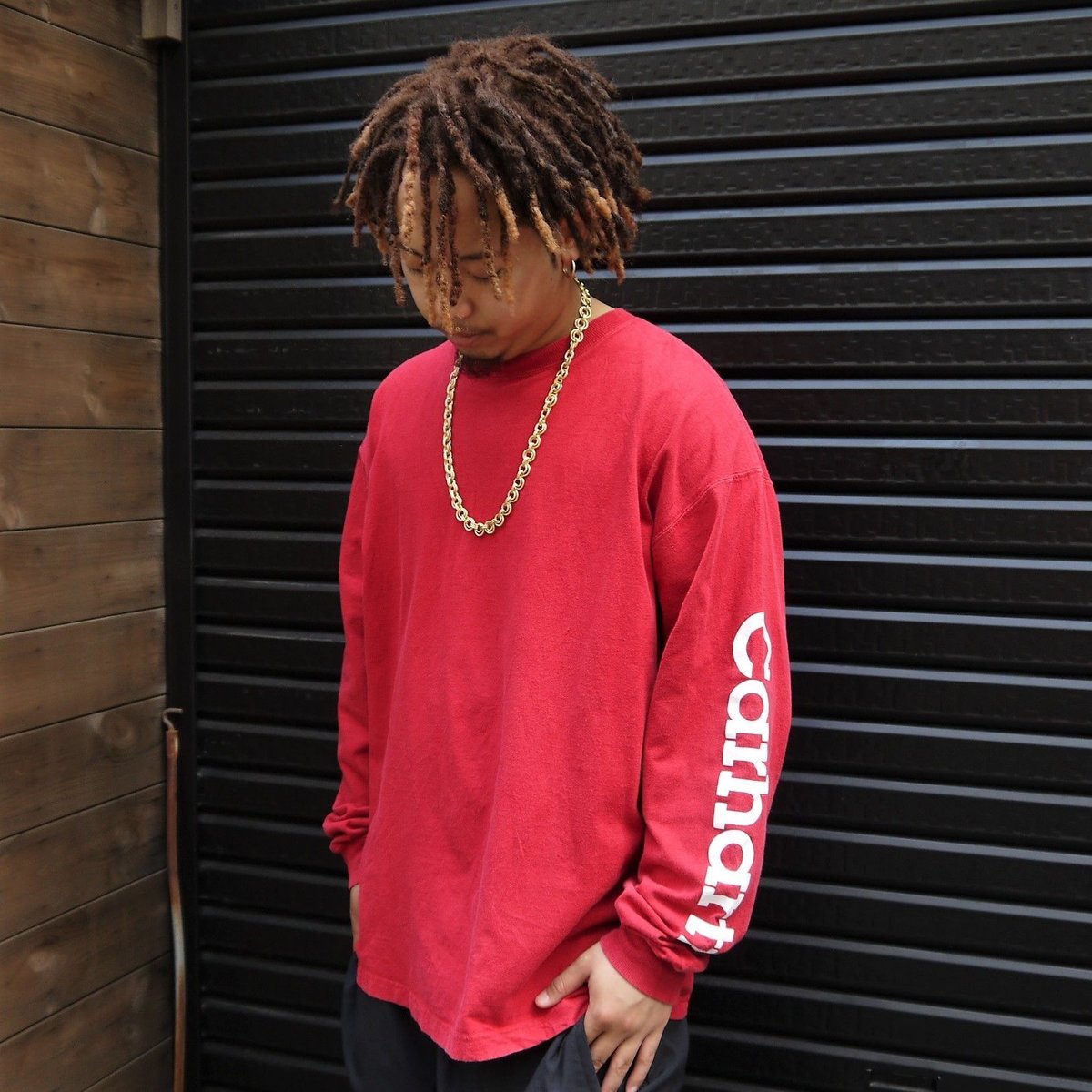 【ちょい古で希少】US古着 10s CARHARTT バックプリント ロンT hiphopdope_106503