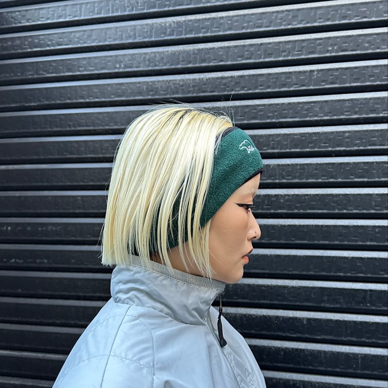 LUDLOW フリース ヘアバンド ベージュ BEAR/ベアー フリース ヘッドバンド 90年代 (DEADSTOCK