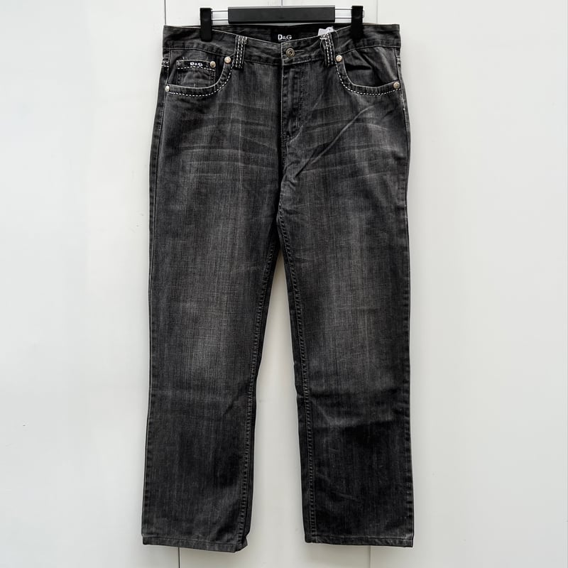 D&G/ドルチェ&ガッパーナ ブラックジーンズ 00年代 Made in D&G/ドルチェ&ガッパーナ ブラックジーンズ 00年代 Made in